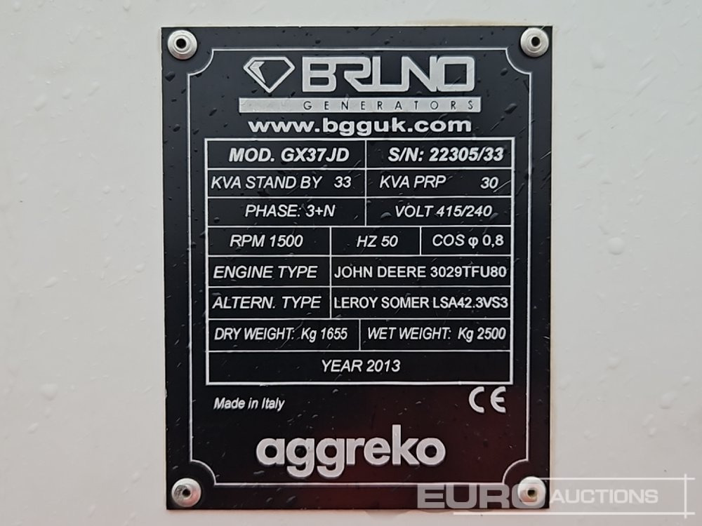 Generador industriale 2013 Bruno GX37JD: foto 15 Generador industriale 2013 Bruno GX37JD: foto 15