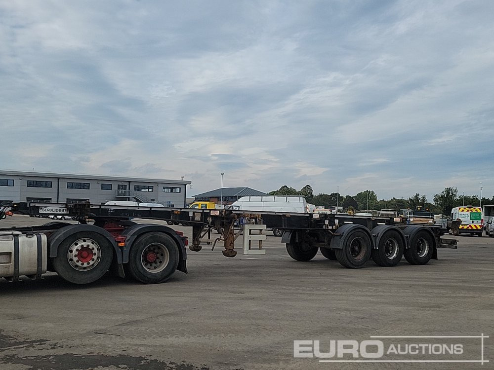 2013 Cartwright Tri Axle Skeleton Trailer, Twist & Lock - Semirremolque plataforma/ Caja abierta: foto 1 2013 Cartwright Tri Axle Skeleton Trailer, Twist & Lock - Semirremolque plataforma/ Caja abierta: foto 1
