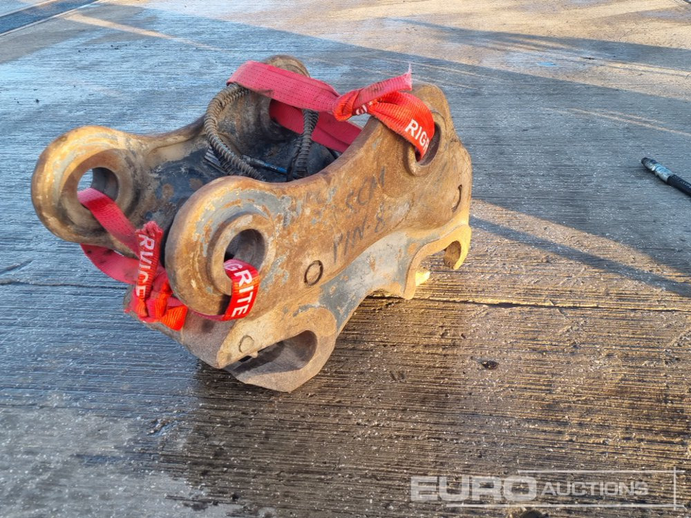 2013 Miller Hydraulic Double Lock Quick Hitch 80mm Pin to suit 20 Ton Excavator - Acoplamiento rápido: foto 1 2013 Miller Hydraulic Double Lock Quick Hitch 80mm Pin to suit 20 Ton Excavator - Acoplamiento rápido: foto 1