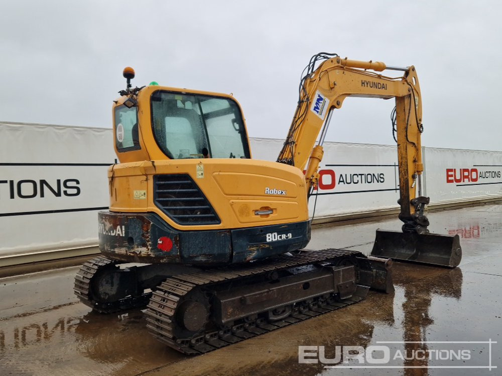 2015 Hyundai R80CR-9 - Miniexcavadora: foto 5 2015 Hyundai R80CR-9 - Miniexcavadora: foto 5