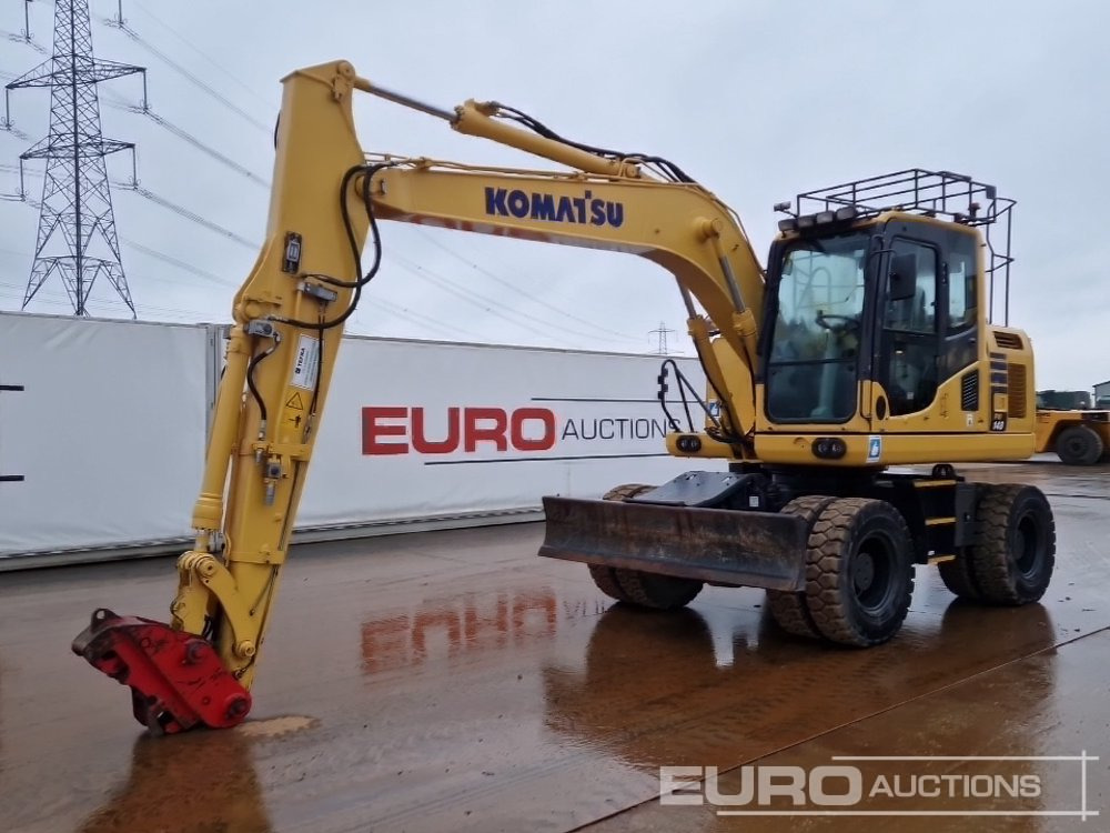 2015 Komatsu PW148-10 - Excavadora de ruedas: foto 1 2015 Komatsu PW148-10 - Excavadora de ruedas: foto 1