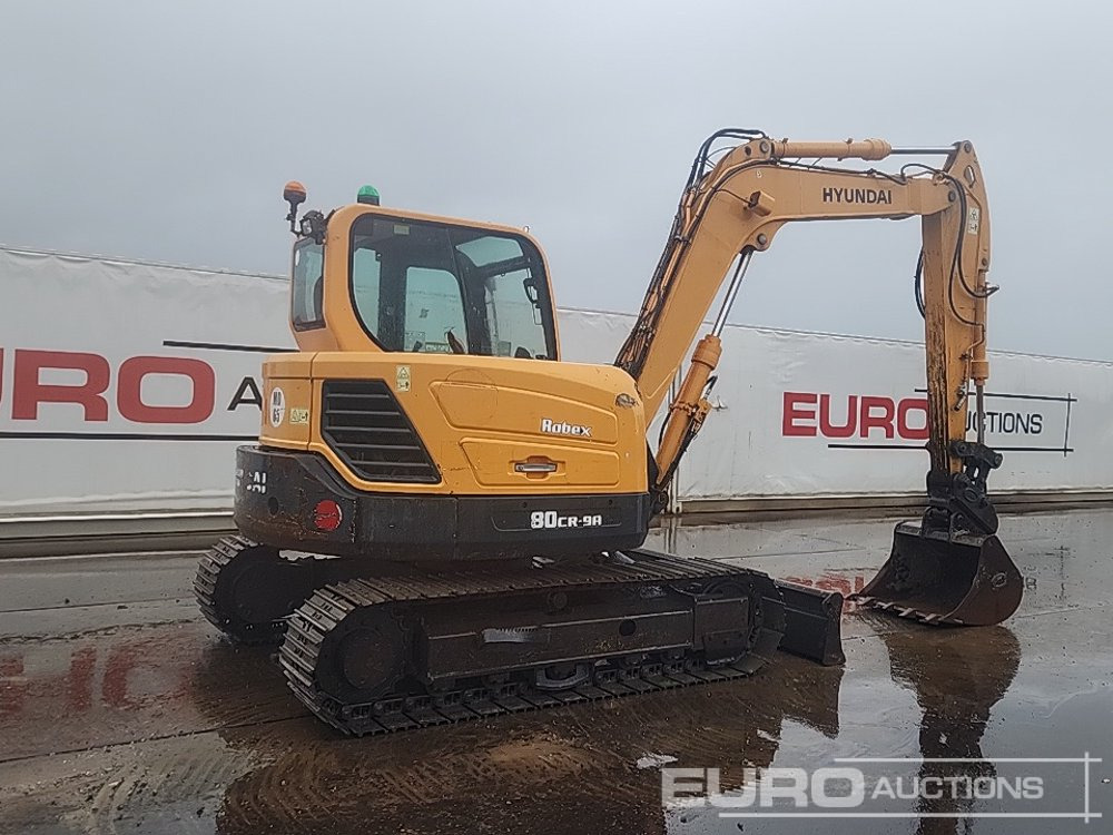 2018 Hyundai R80CR-9 - Miniexcavadora: foto 5 2018 Hyundai R80CR-9 - Miniexcavadora: foto 5