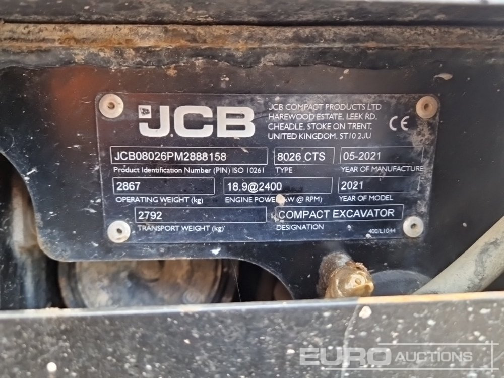 Miniexcavadora 2021 JCB 8026CTS: foto 47 Miniexcavadora 2021 JCB 8026CTS: foto 47