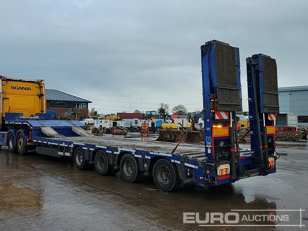 2021 Nooteboom 4 Axle Extendable Step Frame Low Loader Trailer, Rear Steering Axles, Aluminium Neck Ramps, Out Riggers, Hydraulic Flip Toe Ramps - Semirremolque góndola rebajadas: foto 3 2021 Nooteboom 4 Axle Extendable Step Frame Low Loader Trailer, Rear Steering Axles, Aluminium Neck Ramps, Out Riggers, Hydraulic Flip Toe Ramps - Semirremolque góndola rebajadas: foto 3