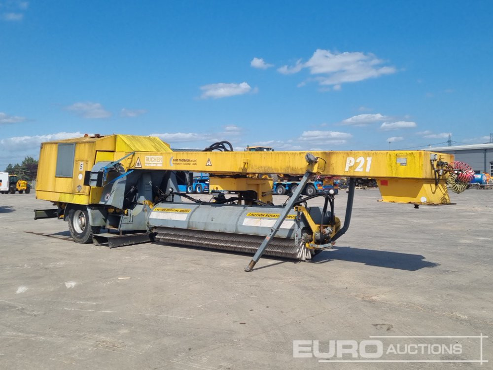 Soplador de nieve Bucher Schorling P21 Single Axle Runway Sweeper, Snow Clearing Brush, Snow Blower, Dryer: foto 7