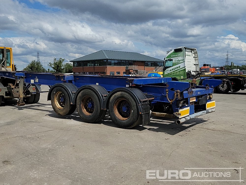 Dennison Trailers Tri Axle Skelton Trailer, Lift Axle - Semirremolque plataforma/ Caja abierta: foto 3 Dennison Trailers Tri Axle Skelton Trailer, Lift Axle - Semirremolque plataforma/ Caja abierta: foto 3
