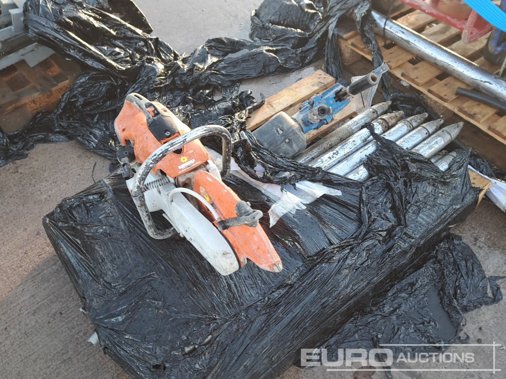 Pallet of Horizoltal Boring Bits, Air Breaker, Stihl TS410 Consaw - Construcción de carreteras: foto 4 Pallet of Horizoltal Boring Bits, Air Breaker, Stihl TS410 Consaw - Construcción de carreteras: foto 4