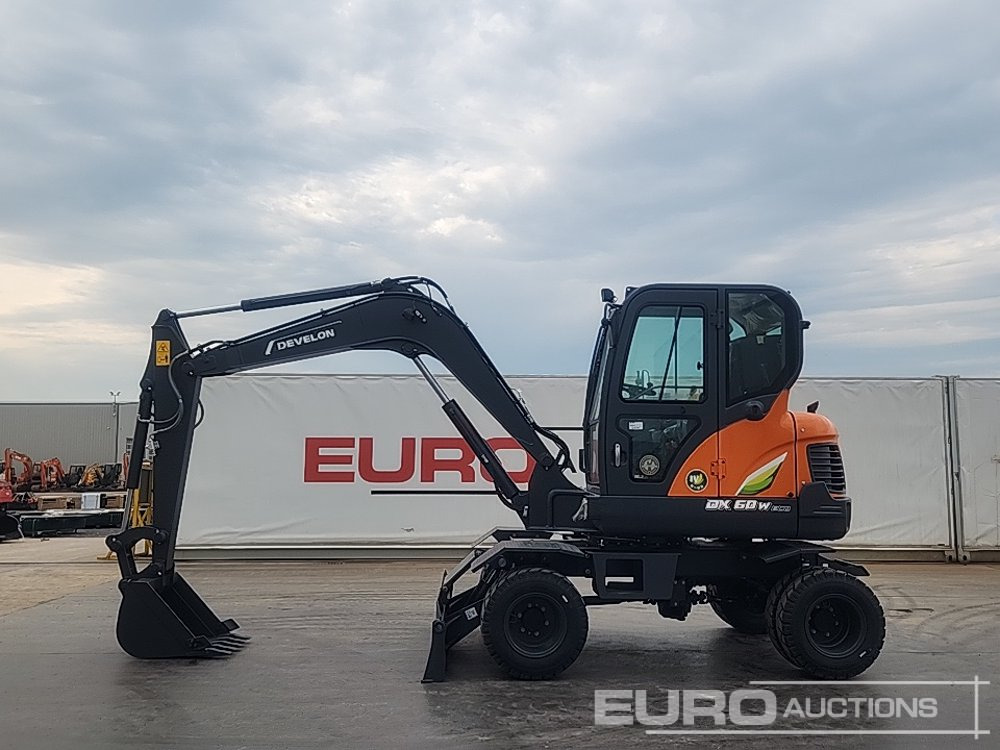 Unused 2025 Develon DX60WN ECO-1 - Excavadora de ruedas: foto 2 Unused 2025 Develon DX60WN ECO-1 - Excavadora de ruedas: foto 2