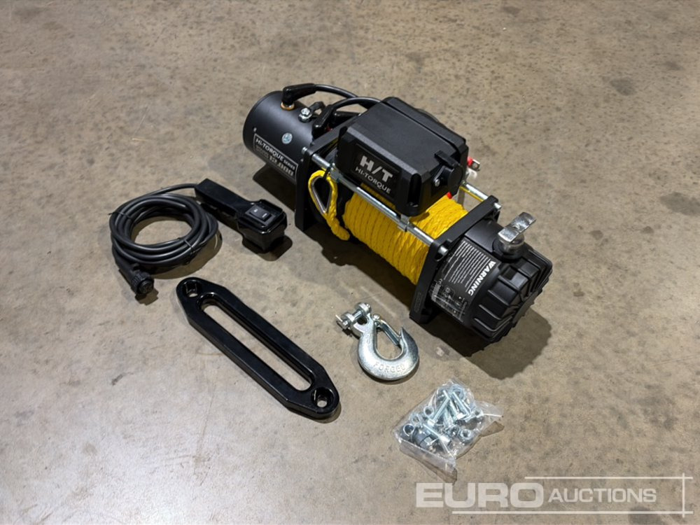 Unused 2025 Hi-Torque HT12000 Electric Winch with Synthetic Rope, 12,000lb line pull, 3/8" x 85' Rope - Cabrestante: foto 3 Unused 2025 Hi-Torque HT12000 Electric Winch with Synthetic Rope, 12,000lb line pull, 3/8" x 85' Rope - Cabrestante: foto 3