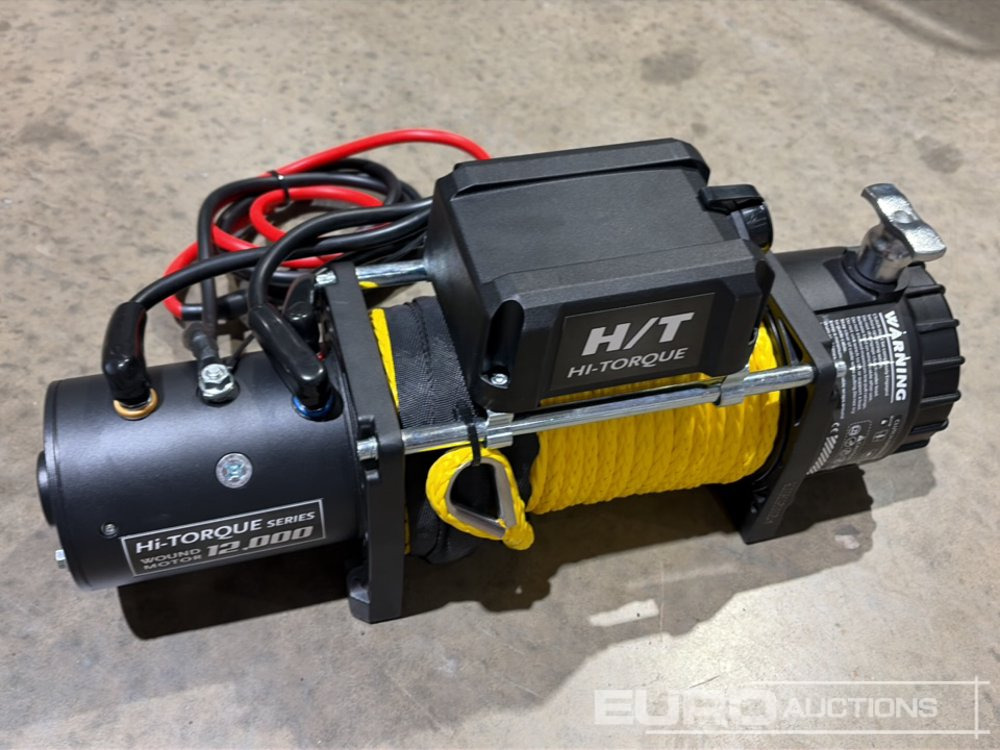 Cabrestante Unused 2025 Hi-Torque HT12000 Electric Winch with Synthetic Rope, 12,000lb line pull, 3/8" x 85' Rope: foto 9