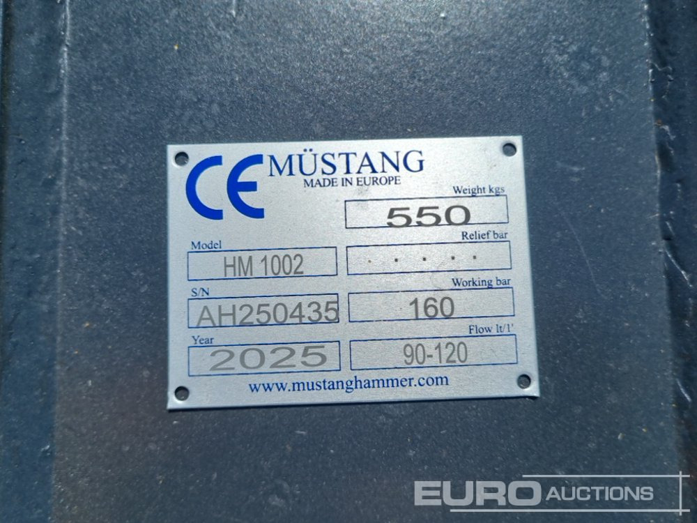 Martillo hidráulico Unused 2025 Mustang HM1002: foto 14