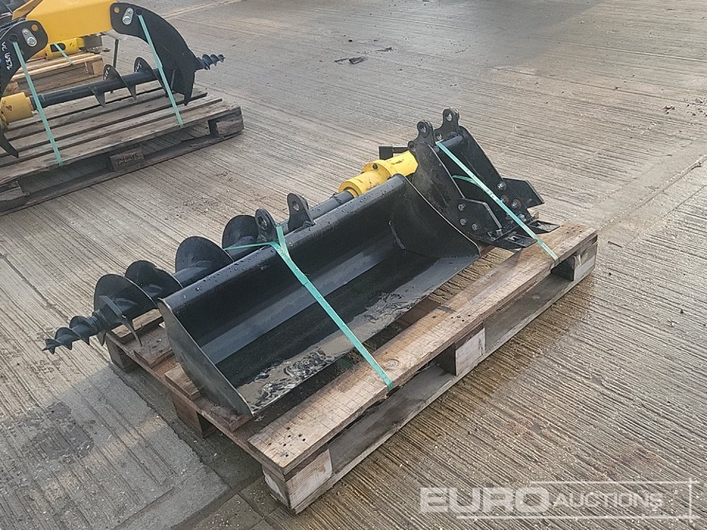 Unused 32" Ditching, 8" Digging Bucket, Hydraulic 200mm Auger Flight & Drive 25mm Pin to suit Mini Excavator - Cazo: foto 5 Unused 32" Ditching, 8" Digging Bucket, Hydraulic 200mm Auger Flight & Drive 25mm Pin to suit Mini Excavator - Cazo: foto 5