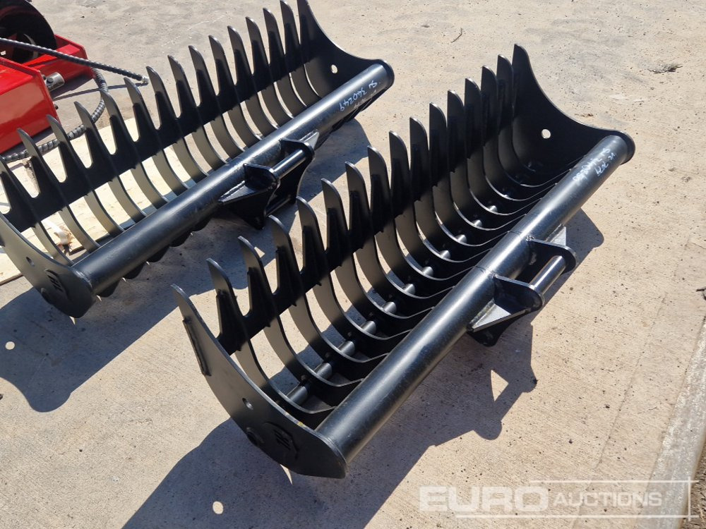 Unused 48" Rake Bucket to suit Mini Excavator - Cazo: foto 3 Unused 48" Rake Bucket to suit Mini Excavator - Cazo: foto 3