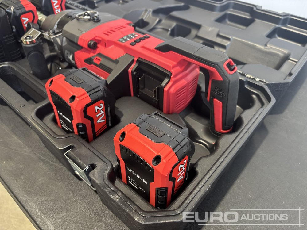 Unused CIW-1100B-A 1" Impact Wrench, 4 x 8.0AH Battery with Dual Charger - Equipo de taller: foto 4 Unused CIW-1100B-A 1" Impact Wrench, 4 x 8.0AH Battery with Dual Charger - Equipo de taller: foto 4
