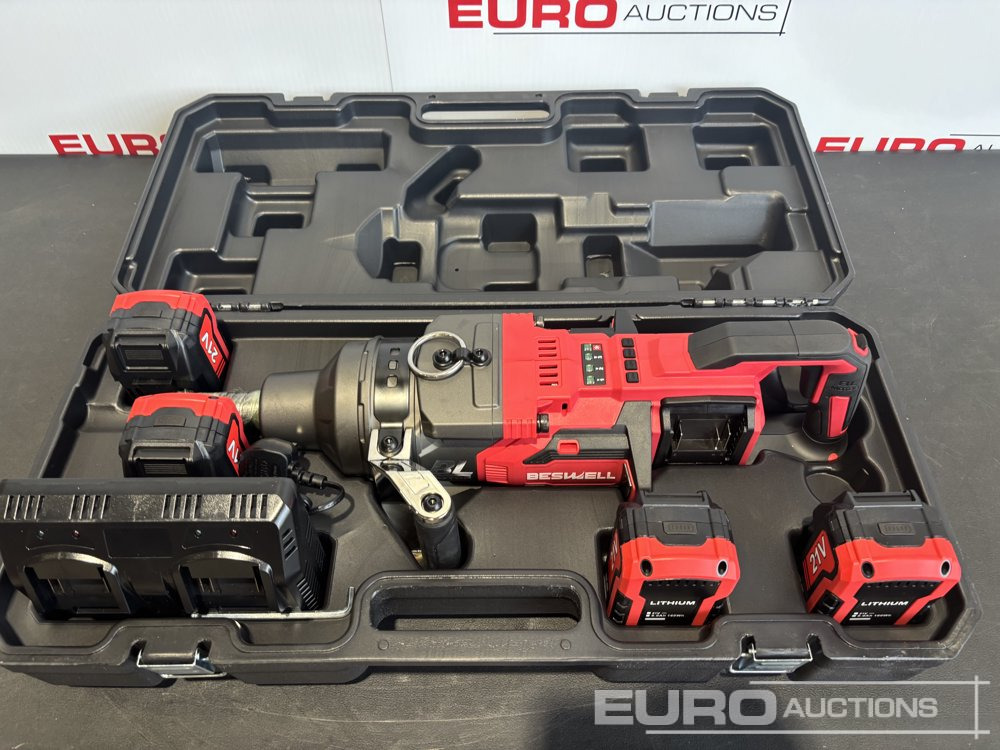 Unused CIW-1100B-A 1" Impact Wrench, 4 x 8.0AH Battery with Dual Charger - Equipo de taller: foto 2 Unused CIW-1100B-A 1" Impact Wrench, 4 x 8.0AH Battery with Dual Charger - Equipo de taller: foto 2