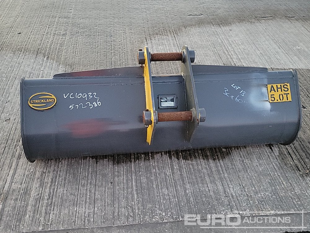 Unused Strickland 60" Ditching Bucket 45mm Pin to suit 4-6 Ton Excavator - Cazo: foto 4 Unused Strickland 60" Ditching Bucket 45mm Pin to suit 4-6 Ton Excavator - Cazo: foto 4