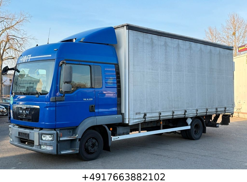 MAN TGL 8.220 Motor Neu/LBW/AHK/Schlafkab./6m - Furgoneta con lona: foto 1 MAN TGL 8.220 Motor Neu/LBW/AHK/Schlafkab./6m - Furgoneta con lona: foto 1
