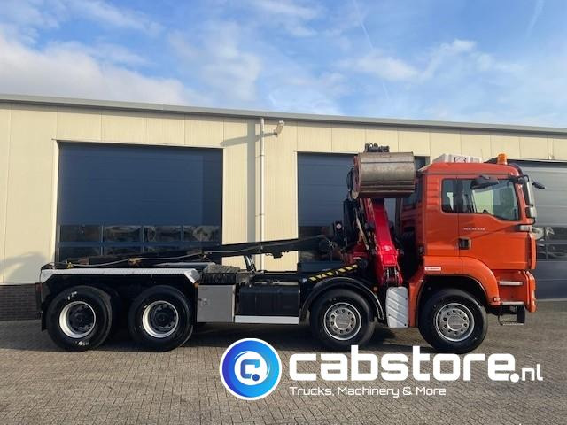 Camión con equipo de cable, Camión grúa MAN TGA 41.440 8X4 BB Palfinger Epsilon Z-Kraan bouwjaar 2011 + NCH 30 Ton's Kabel-containersyteem - Handgeschakeld - Bouwjaar 2007 - Km 582.782: foto 6