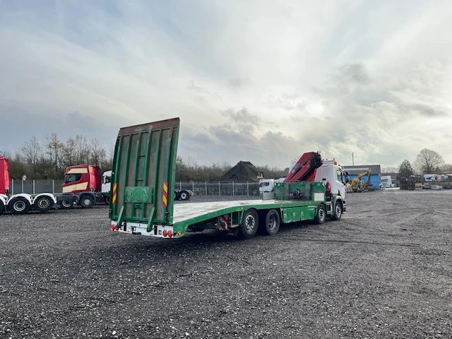 Scania P450 8X2*6 Knæklad + Kran HMF1820 – Machinetransporter - Camión portavehículos, Camión grúa: foto 4 Scania P450 8X2*6 Knæklad + Kran HMF1820 – Machinetransporter - Camión portavehículos, Camión grúa: foto 4