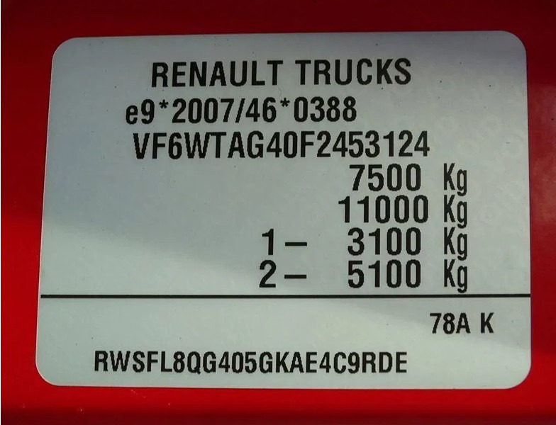 Grua de remolque autos Renault D180 EURO 6 WINCH REMOTE SALVAGE depaneur: foto 12