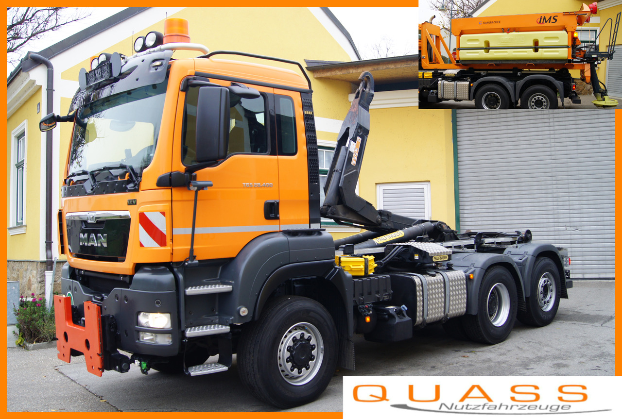 MAN TGS 28.400 BL 6x4-4/TÜV/PALIFT/Winterdienst/Salzstreuer/Streuer/Schneepflug - Camión multibasculante: foto 1 MAN TGS 28.400 BL 6x4-4/TÜV/PALIFT/Winterdienst/Salzstreuer/Streuer/Schneepflug - Camión multibasculante: foto 1