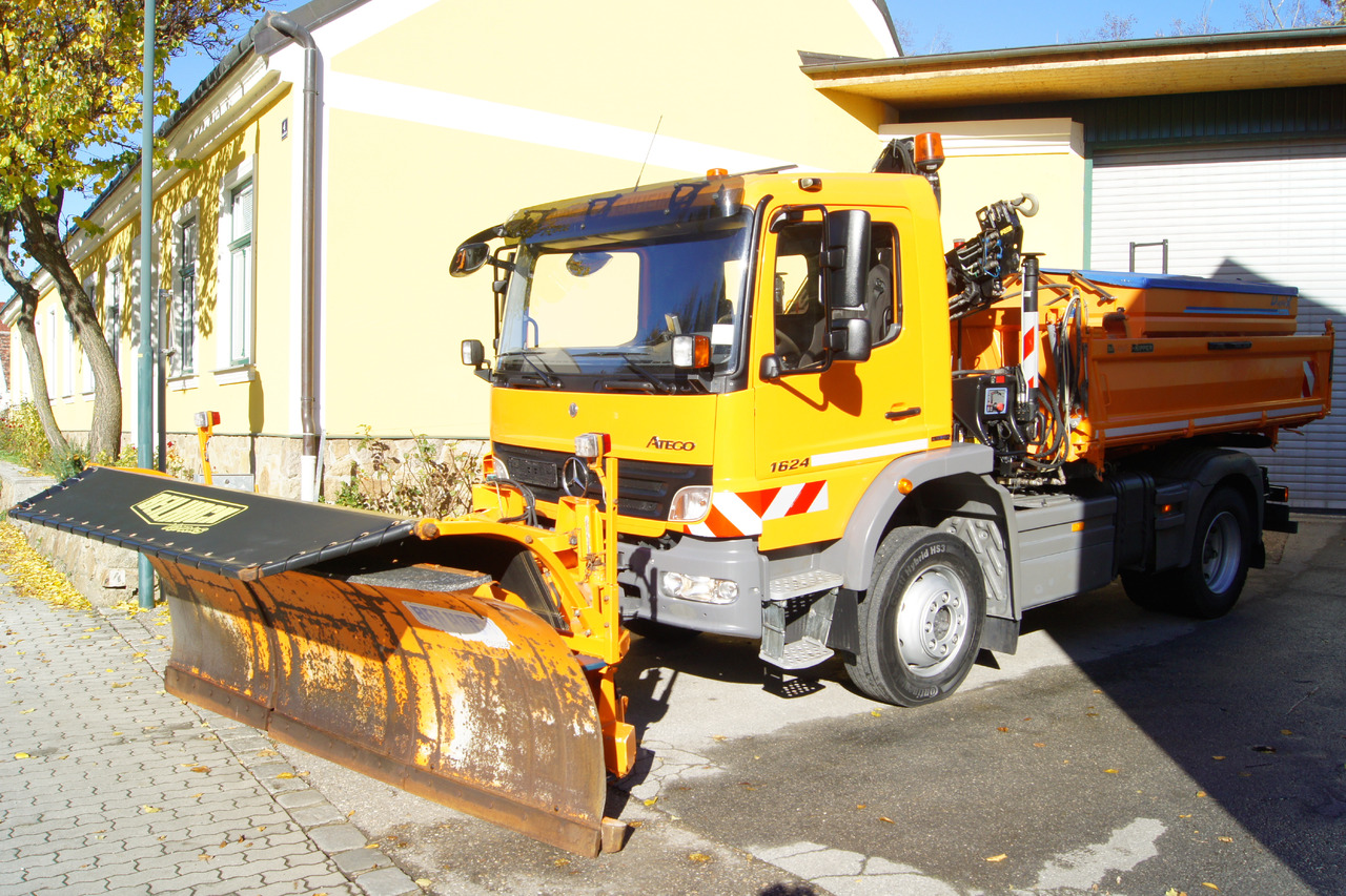 MERCEDES-BENZ ATEGO 1624 4x4/TÜV/Euro 5/HIAB/MEILLER/Winterdienst/Streuer/Schneepflug - Máquina quitanieve: foto 2 MERCEDES-BENZ ATEGO 1624 4x4/TÜV/Euro 5/HIAB/MEILLER/Winterdienst/Streuer/Schneepflug - Máquina quitanieve: foto 2