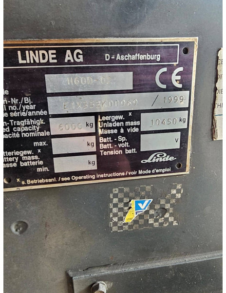 Carretilla elevadora diésel Linde H60-D-02: foto 11