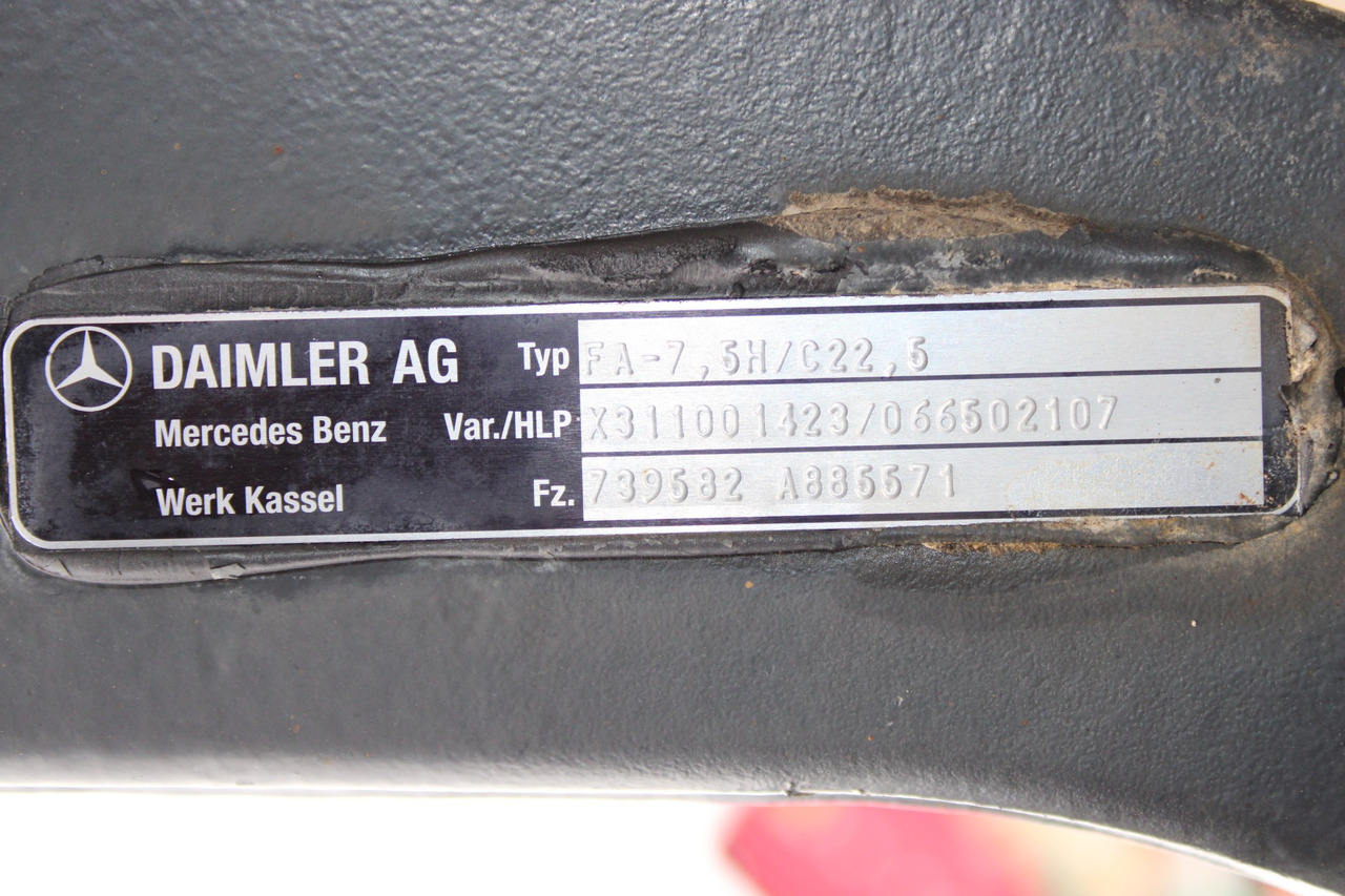 AXA FATA MERCEDES ACTROS HYDRODRIVE FA-7,5H-C22,5 A9603311701, X311001423, A9605530104 - Eje delantero para Camión: foto 3 AXA FATA MERCEDES ACTROS HYDRODRIVE FA-7,5H-C22,5 A9603311701, X311001423, A9605530104 - Eje delantero para Camión: foto 3