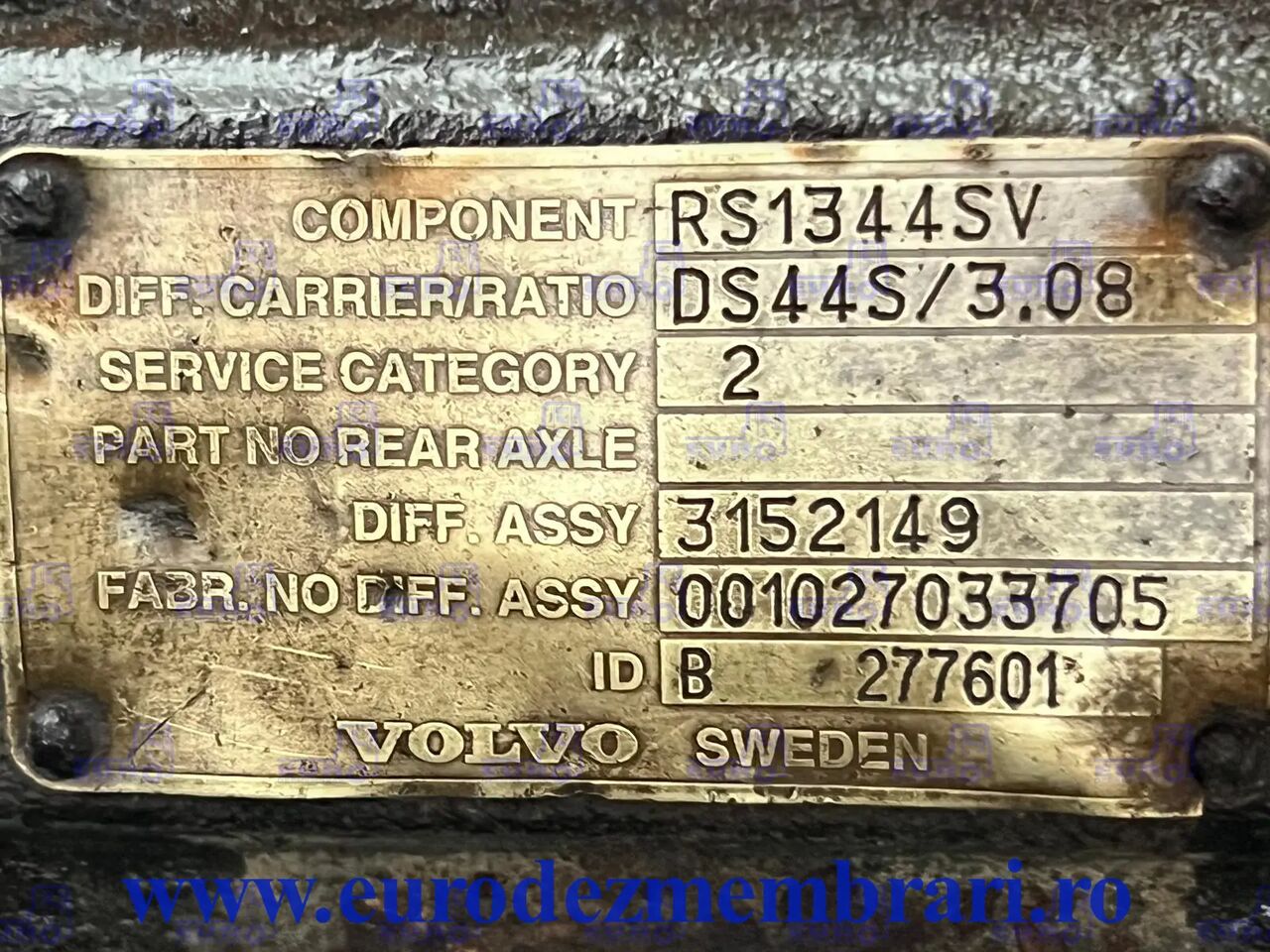 DIFERENTIAL VOLVO R=3.08 - Diferencial para Camión: foto 3 DIFERENTIAL VOLVO R=3.08 - Diferencial para Camión: foto 3