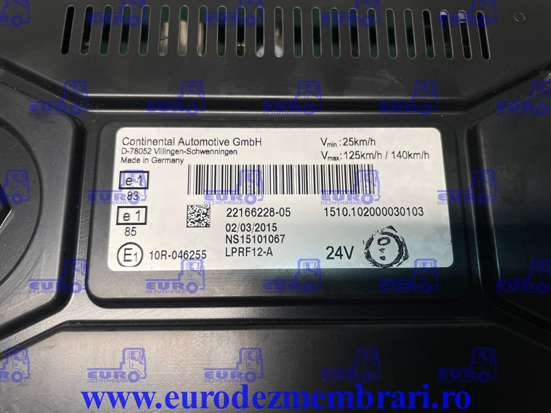 ELEMENT BORD CEAS BORD RENAULT T 22166228, 22224253 - Salpicadero para Camión: foto 3 ELEMENT BORD CEAS BORD RENAULT T 22166228, 22224253 - Salpicadero para Camión: foto 3