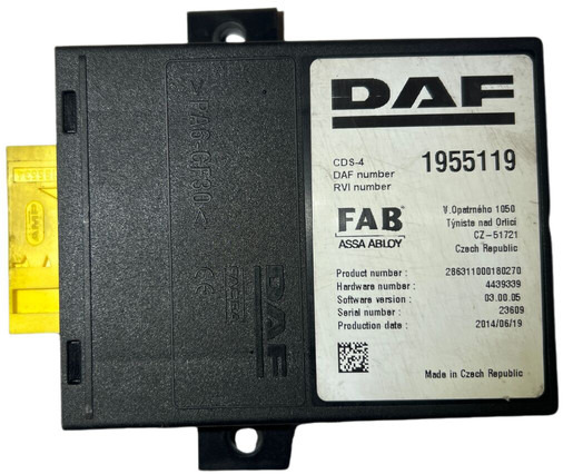 DAF 2015 - Unidad de control: foto 1 DAF 2015 - Unidad de control: foto 1