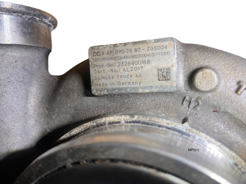 Mercedes-Benz MP5 - Turbocompresor: foto 4 Mercedes-Benz MP5 - Turbocompresor: foto 4