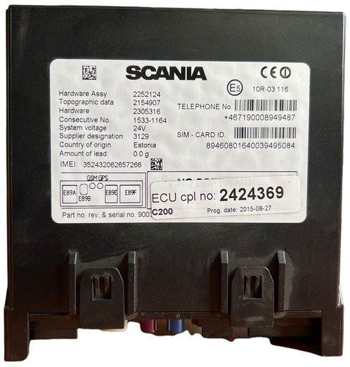 Scania C200 - Unidad de control: foto 1 Scania C200 - Unidad de control: foto 1