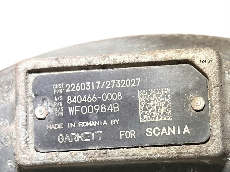 Scania Garrett - Turbocompresor: foto 3 Scania Garrett - Turbocompresor: foto 3
