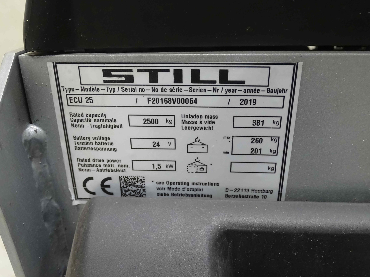 Transpaleta Still ECU25/1800MM: foto 6 Transpaleta Still ECU25/1800MM: foto 6