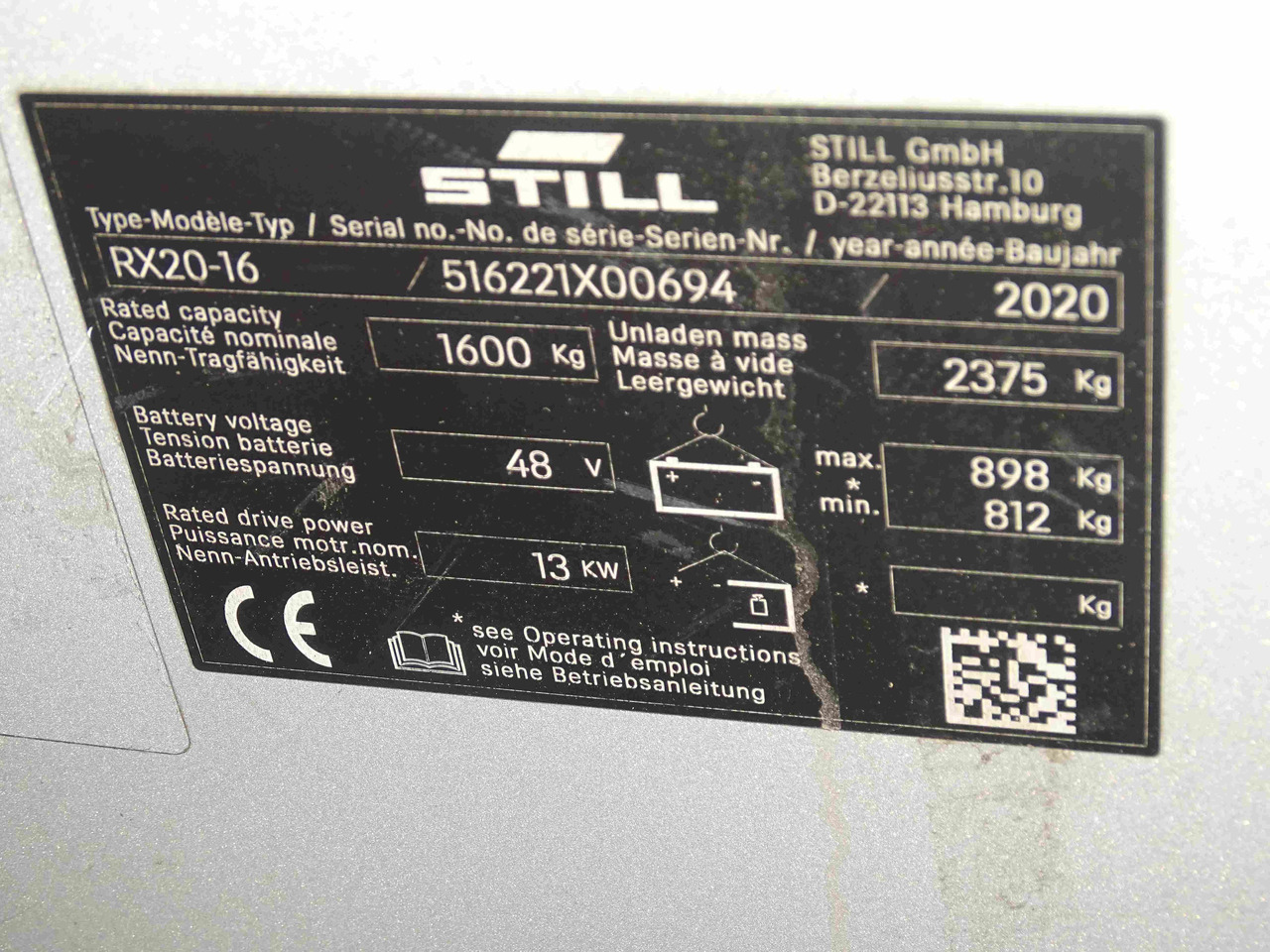 Still RX20-16 - Carretilla elevadora eléctrica: foto 5 Still RX20-16 - Carretilla elevadora eléctrica: foto 5