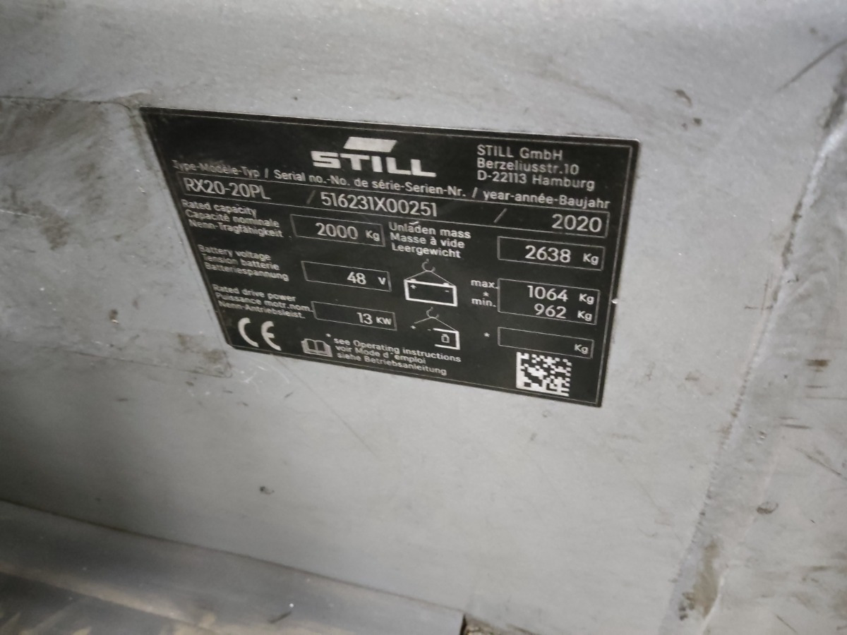 Still RX20-20PL - Carretilla elevadora eléctrica: foto 5 Still RX20-20PL - Carretilla elevadora eléctrica: foto 5