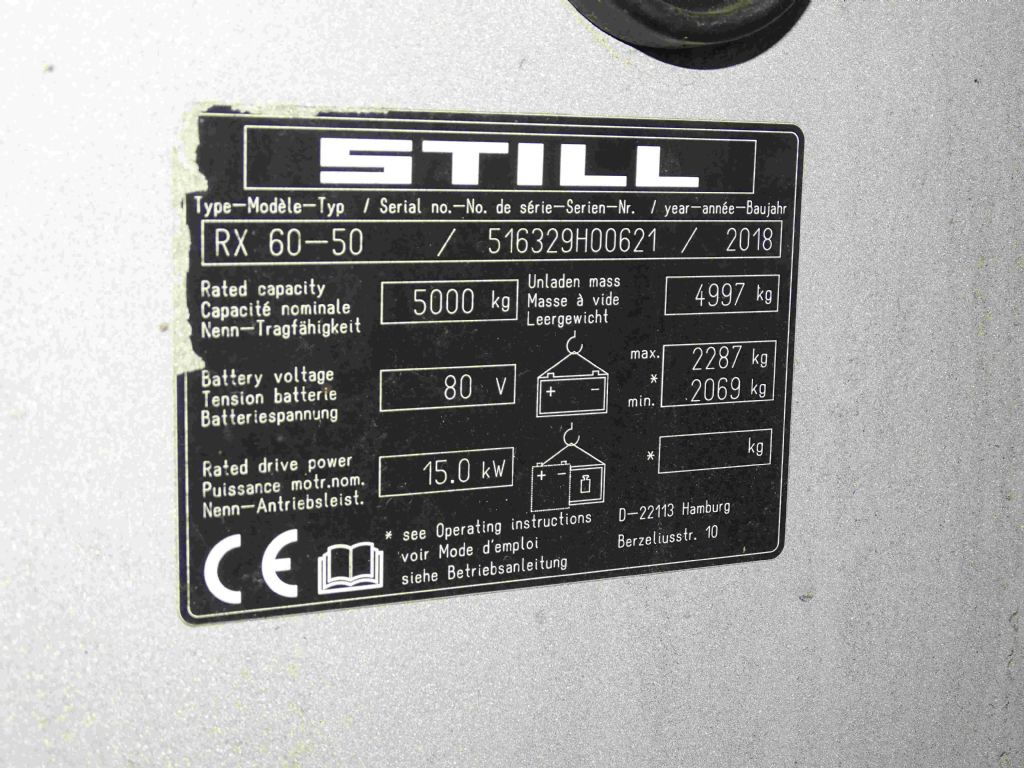Still RX60-50 - Carretilla elevadora eléctrica: foto 5 Still RX60-50 - Carretilla elevadora eléctrica: foto 5