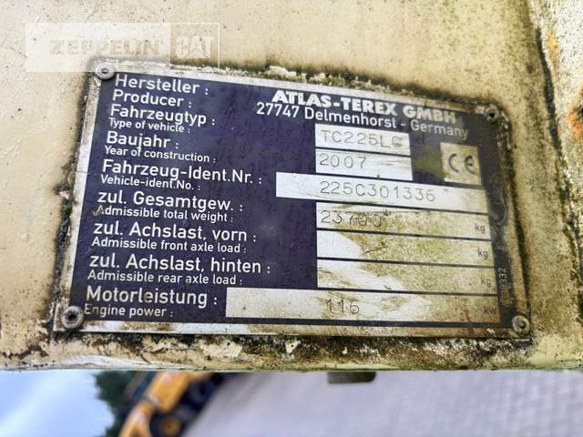 Terex TC225LC - Excavadora de cadenas: foto 3 Terex TC225LC - Excavadora de cadenas: foto 3