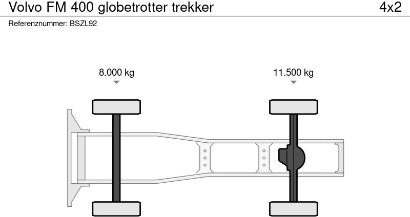 Cabeza tractora Volvo FM 400 globetrotter trekker: foto 8 Cabeza tractora Volvo FM 400 globetrotter trekker: foto 8