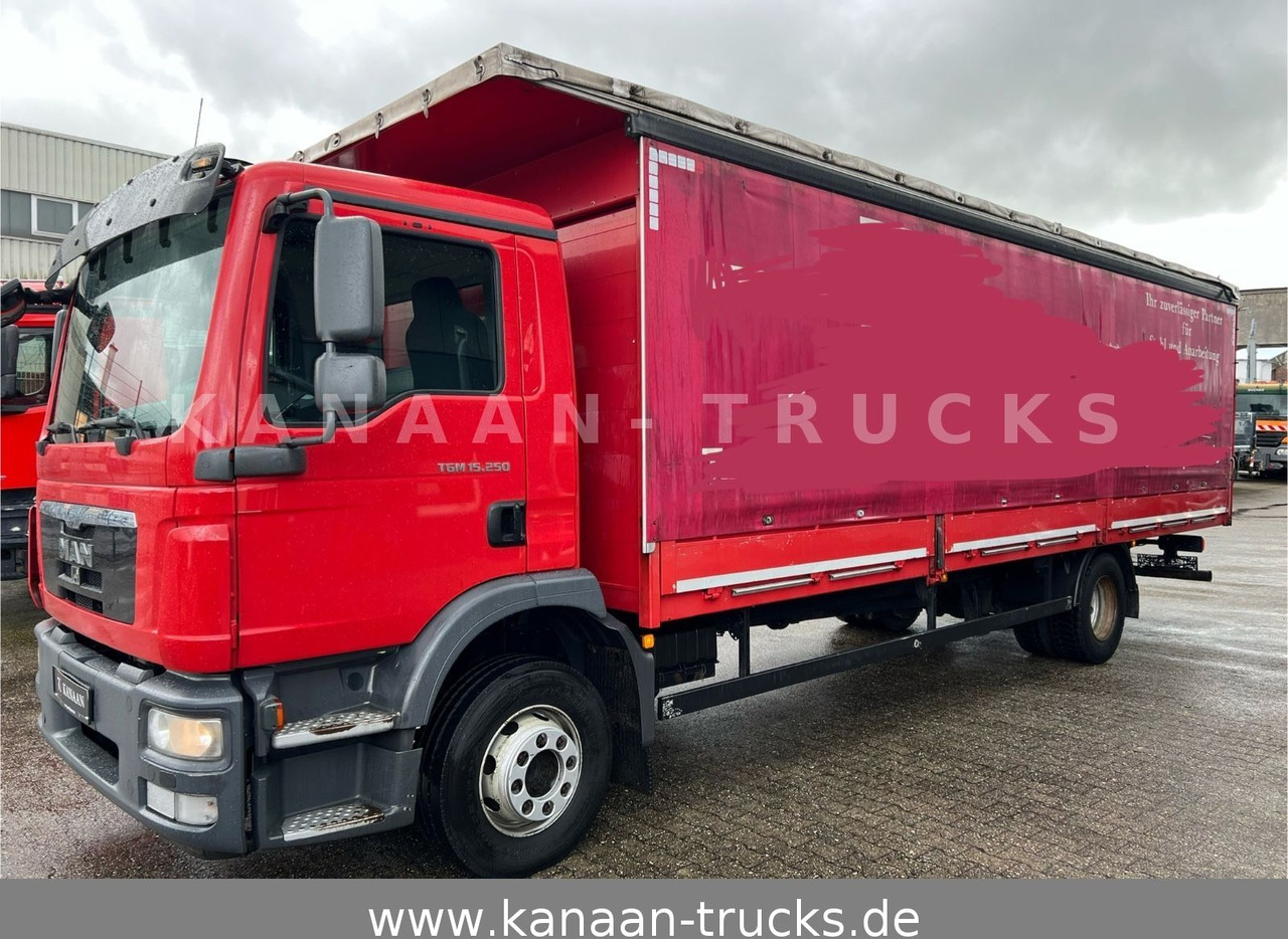 MAN TGM 15.250 Spezial Aufbau Langmaterial 7,5m - Camión lona: foto 2 MAN TGM 15.250 Spezial Aufbau Langmaterial 7,5m - Camión lona: foto 2